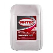 Охлаждающая жидкость Sintec LUXE антифриз 10кг красный G12+ -45 990572/613504
