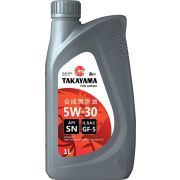 Моторное масло TAKAYAMA 5W30 ILSAC GF-5 SN 1л пласт синт 605551