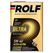 Моторное масло ROLF Ultra 5W40 A3/B4 SN/CF 4л синт жесть 322938