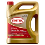 Моторное масло Sintec ExtraLife 7000 5w40 A3/B4 4л синт 600254