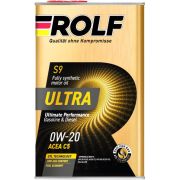 Моторное масло ROLF Ultra 0W20 C5 SN plus 1л синт жесть 322939
