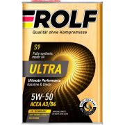 Моторное масло ROLF Ultra 5W50 A3/B4 SN/CF 1л синт жесть 322951