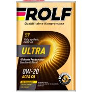 Моторное масло ROLF Ultra 0W20 C5 SN plus 4л синт жесть 322940