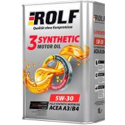 Моторное масло ROLF 3-SYNTHETIC 5W30 A3/B4 1л синт 322550