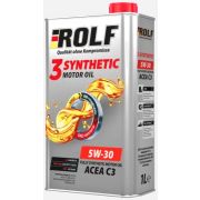 Моторное масло ROLF 3-SYNTHETIC 5W30 C3 1л синт 322617