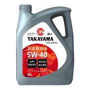 Моторное масло TAKAYAMA 5W40 SN/CF A3/B4 4л синт пластик 605521